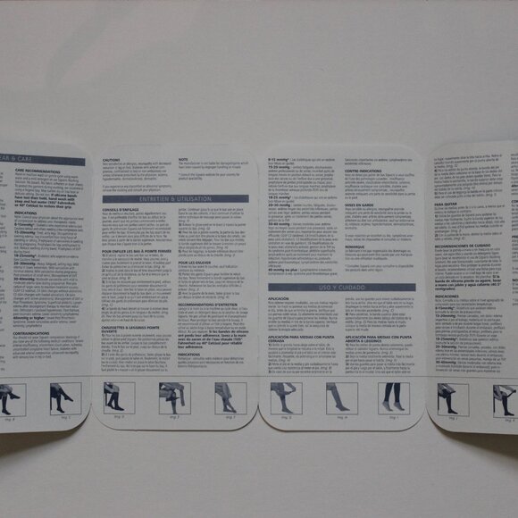 Sigvaris Women Black Medical Compression Tights, Size Small Long, 30-40 mmHg - Picture 5 of 7